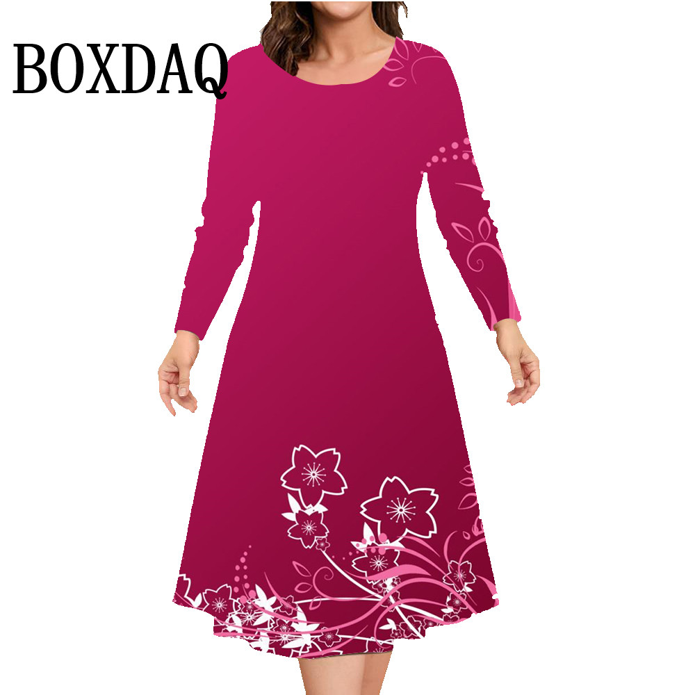 Winter Clothing Line - Vestido de manga larga de otoño