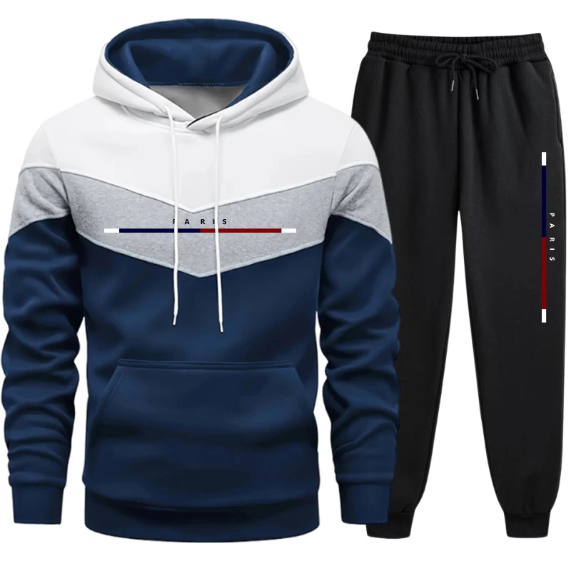 Winter Clothing For - Conjunto Deportivo para Hombre, Sudadera Tricolor
