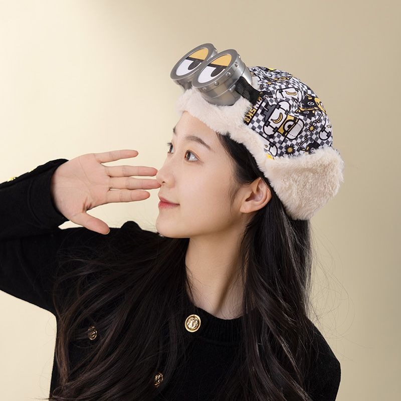 Winter Clothing Earmuffs - Minions, sombrero de bombardero cálido a