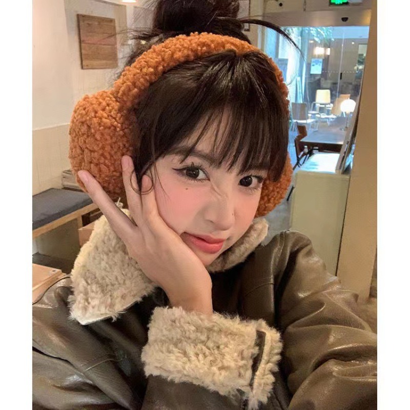 Winter Clothing Earmuffs - Orejeras minimalistas de lana de cordero