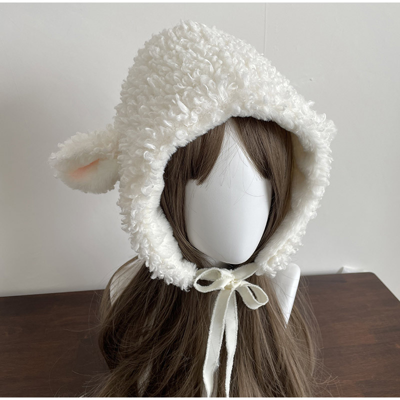 Winter Clothing Earmuffs - Gorro cálido de oveja de peluche