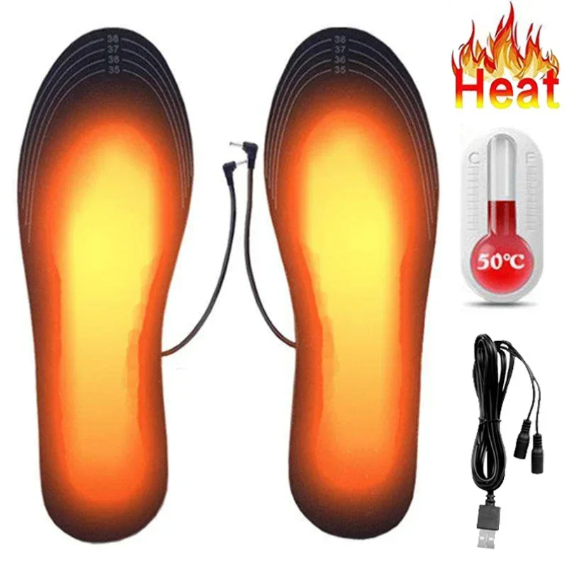 Heated Insole Rechargeable - Plantillas calentadas recargables por USB, tamaño