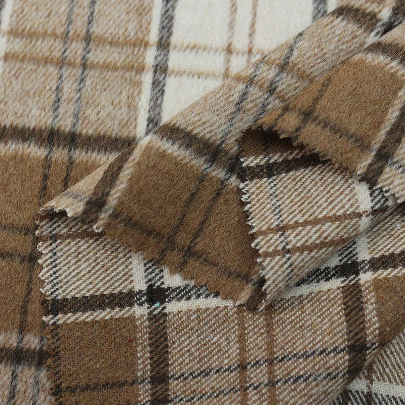 Winter Clothing For Women - Tela de Lana a Cuadros Vintage,