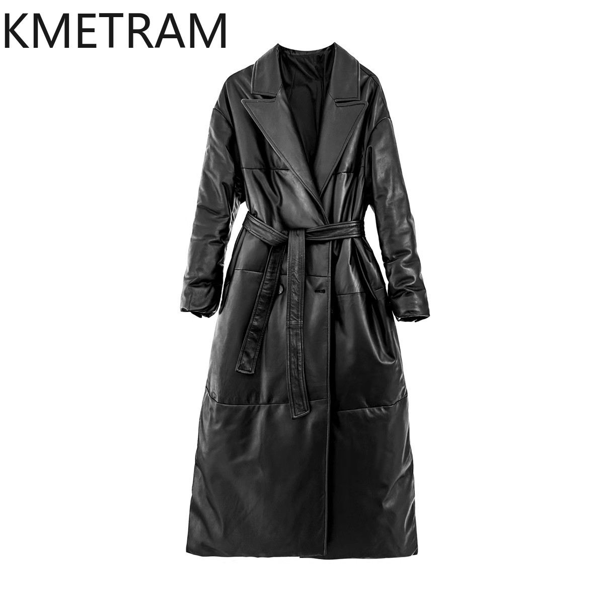 Puffer Jacket Women Down - Chaqueta acolchada de piel auténtica con