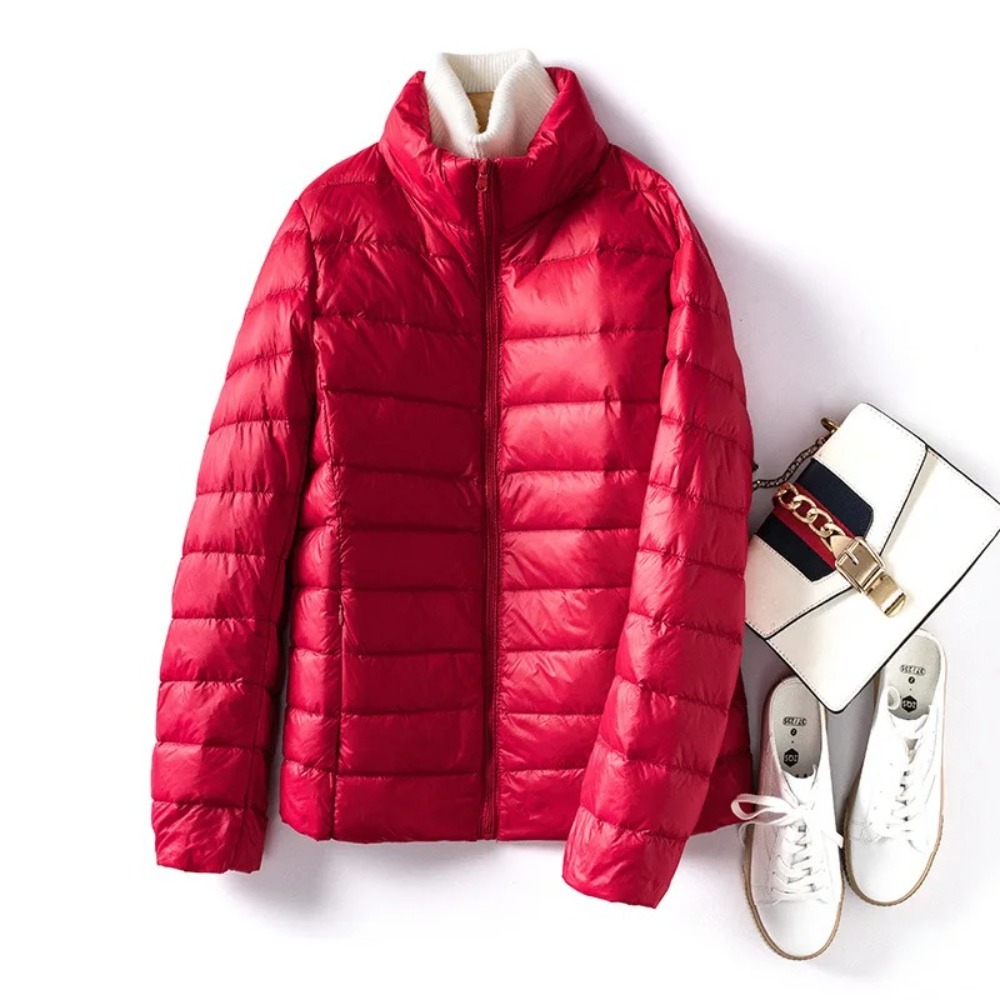 Puffer Jacket Women Down - Abrigo de plumón ultraligero y plegable