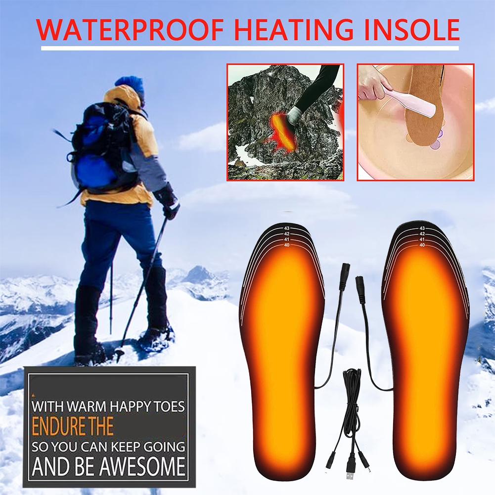 Heated Insole Rechargeable - Plantillas calentadas recargables por USB tamaño