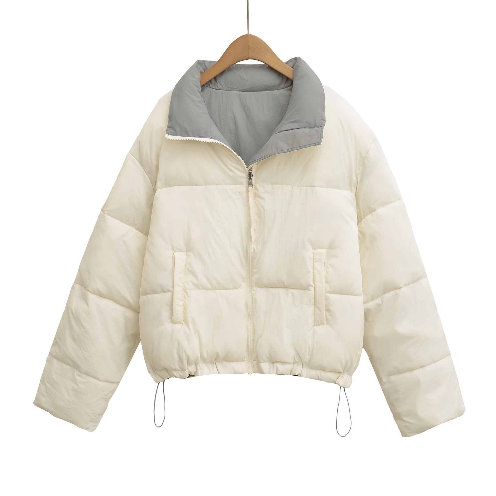 Puffer Jacket Women Down - Chaqueta Corta de Algodón para Mujer,