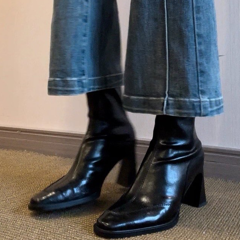 Winter Clothing For Women - Botines de tacón alto para mujer,