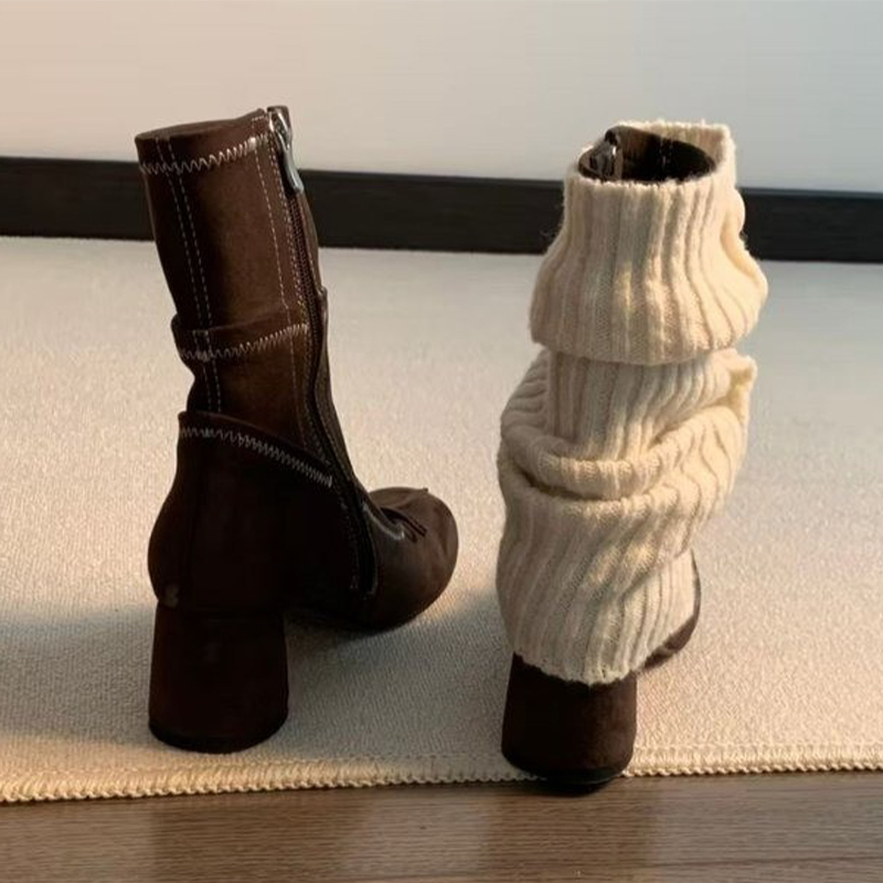 Botas de tacón alto con lazo p - Winter Clothing For Women reseña y precio