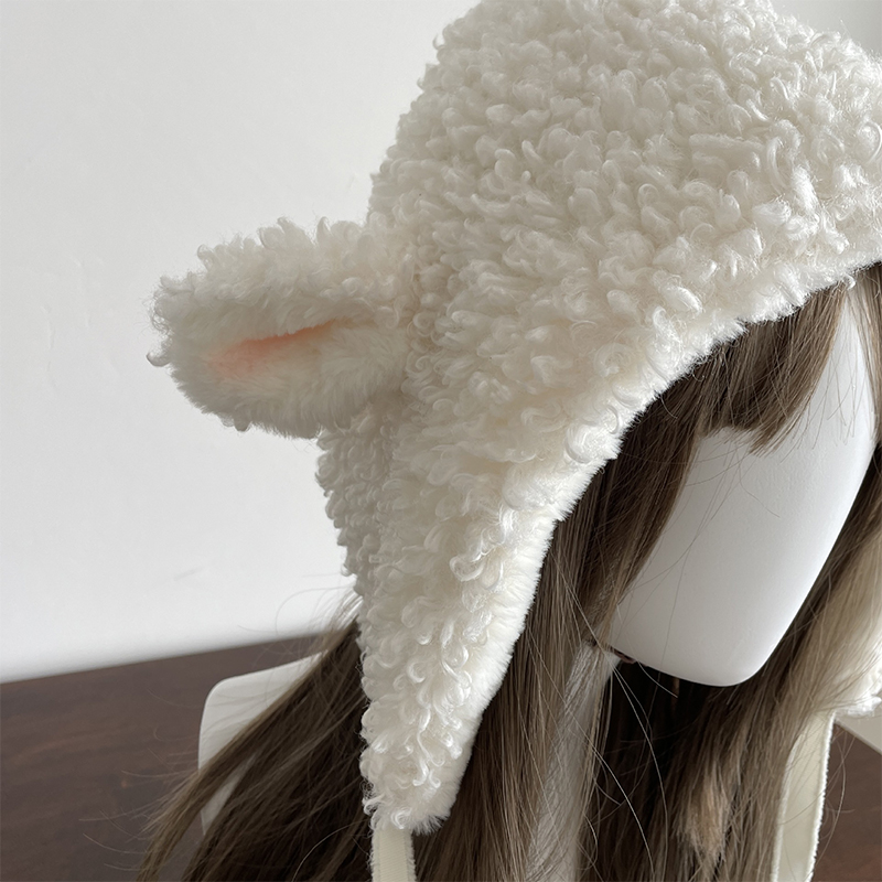 Gorro cálido de oveja de peluc - Winter Clothing Earmuffs reseña y precio