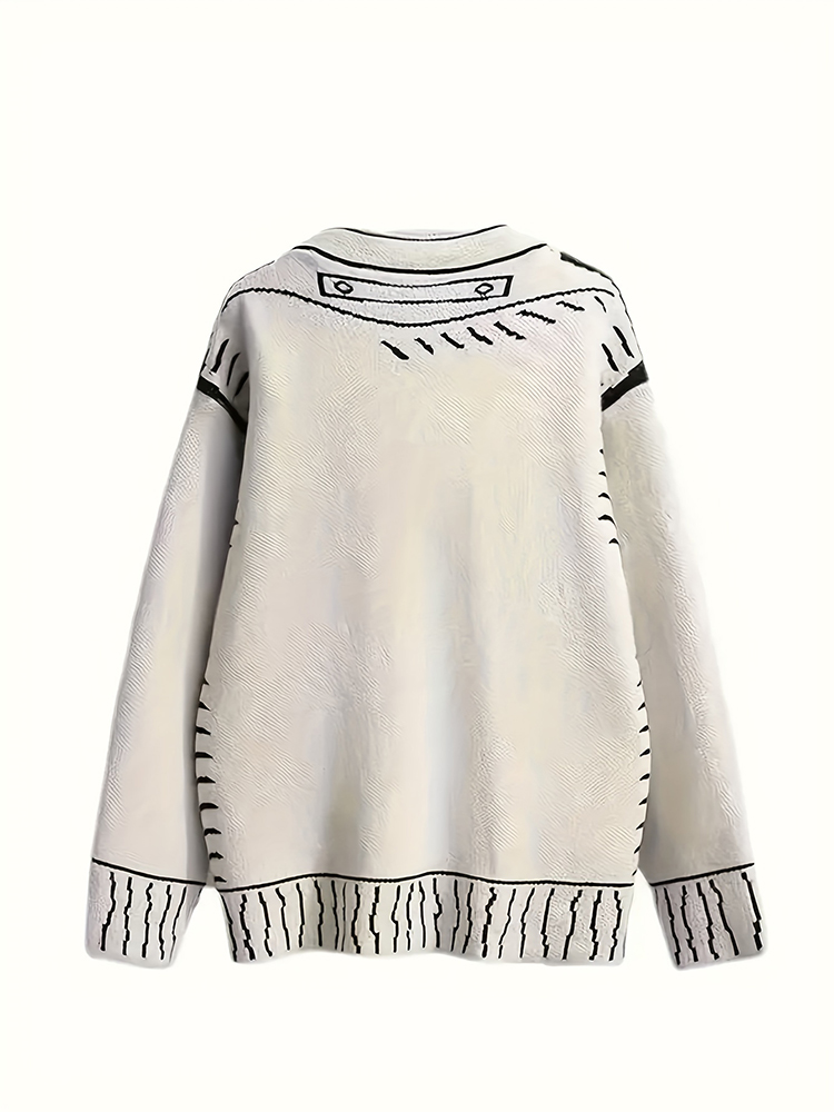 Cárdigan con botones de talla  - Winter Clothing Line reseña y precio