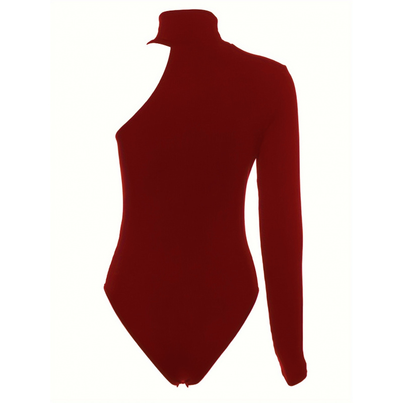 Body de punto acanalado asimét - Winter Clothing For Women reseña y precio