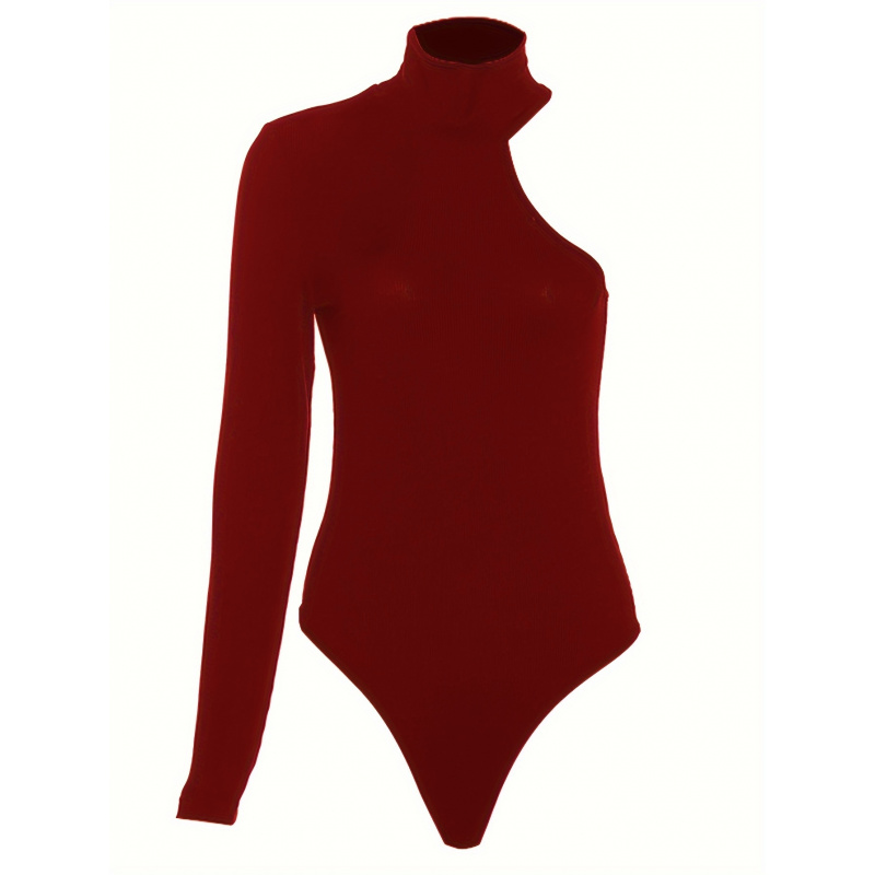 Body de punto acanalado asimét - Winter Clothing For Women reseña y precio