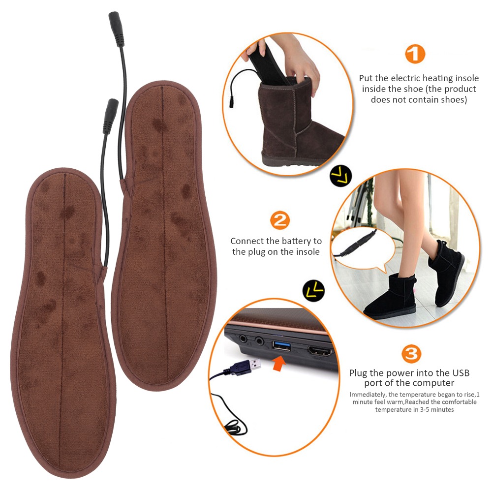 1 par de plantillas calefactor - Heated Insole Rechargeable reseña y precio