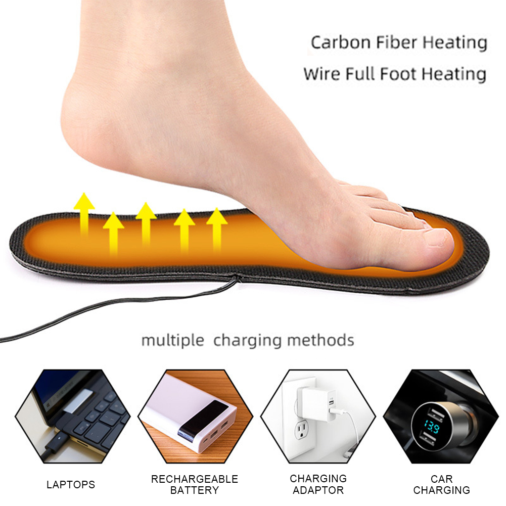 Plantillas calefactables USB p - Heated Insole Rechargeable reseña y precio