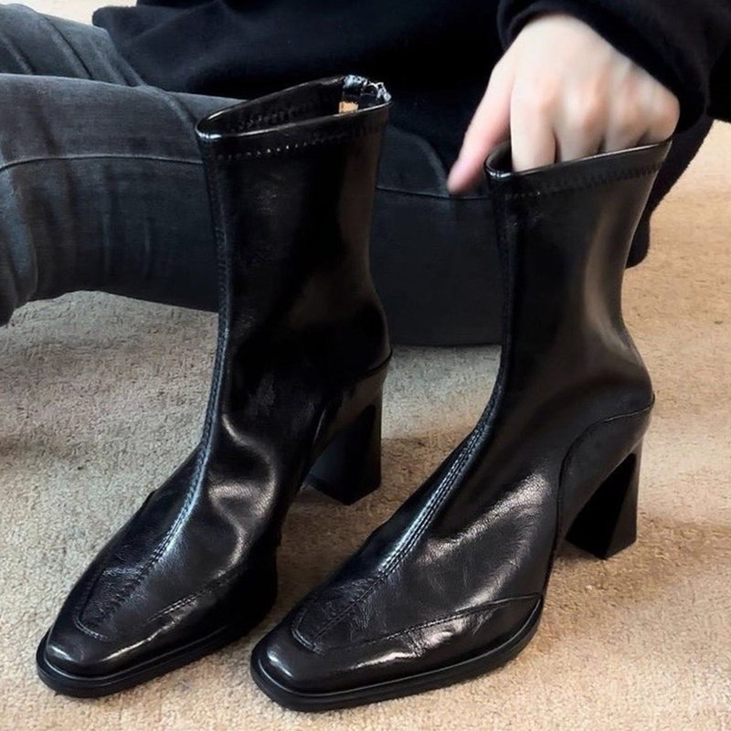 Botines de tacón alto para muj - Winter Clothing For Women reseña y precio