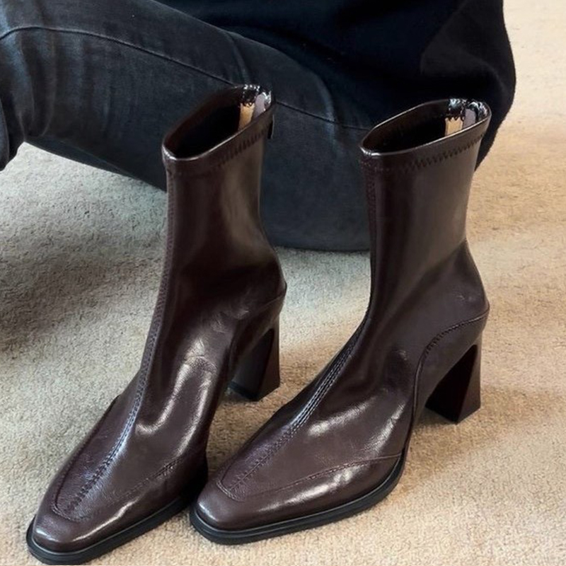 Botines de tacón alto para muj - Winter Clothing For Women reseña y precio